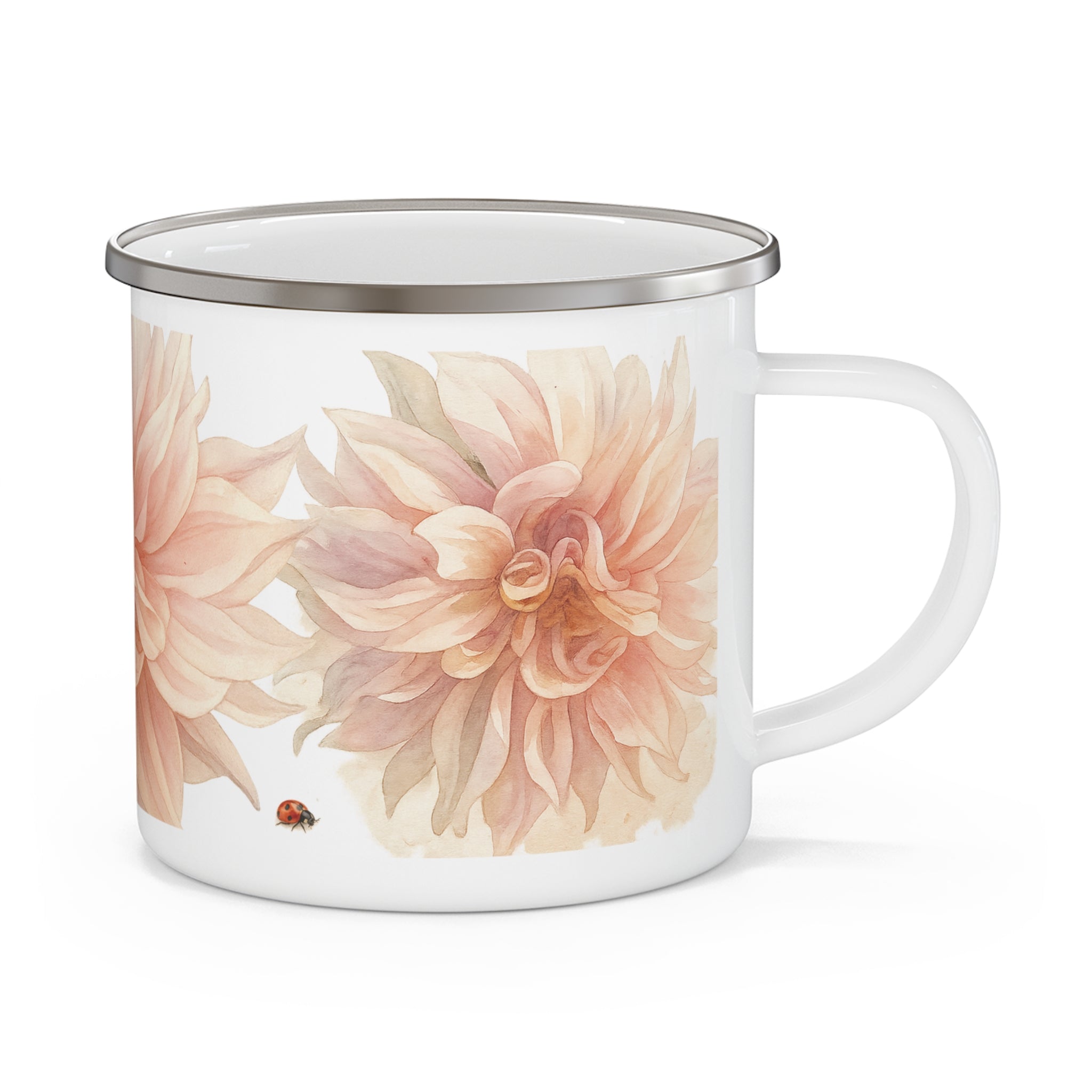 Dahlia Flower Mug Enamel Mug