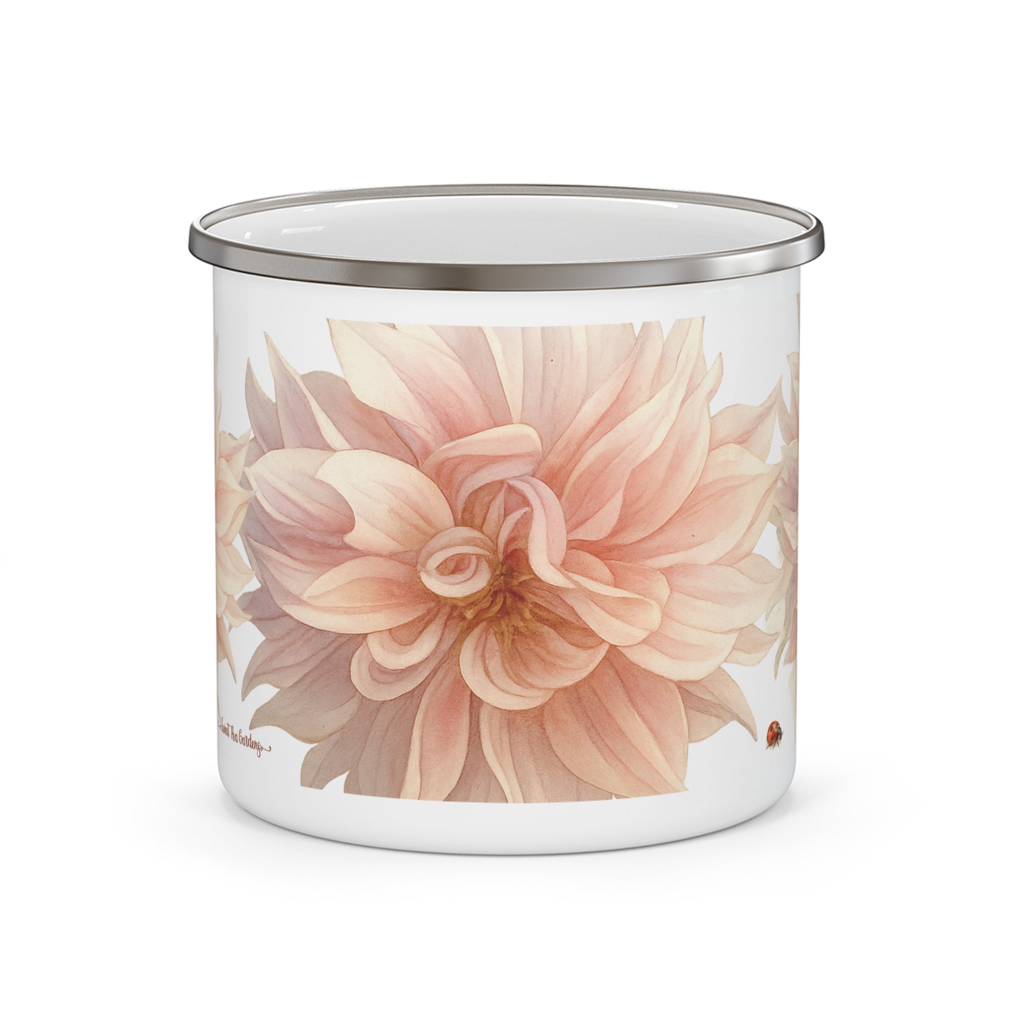 Dahlia Flower Mug Enamel Mug
