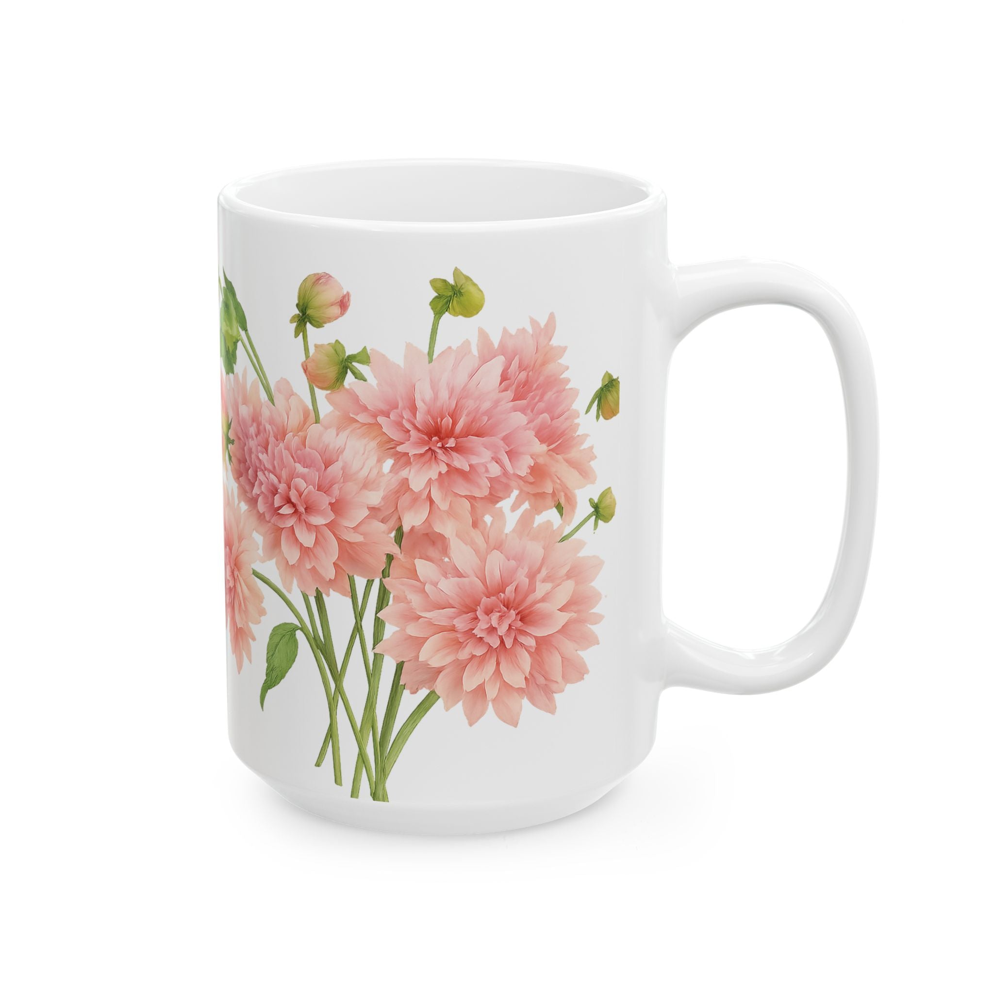 Dahlia Flower Mug for Gardners