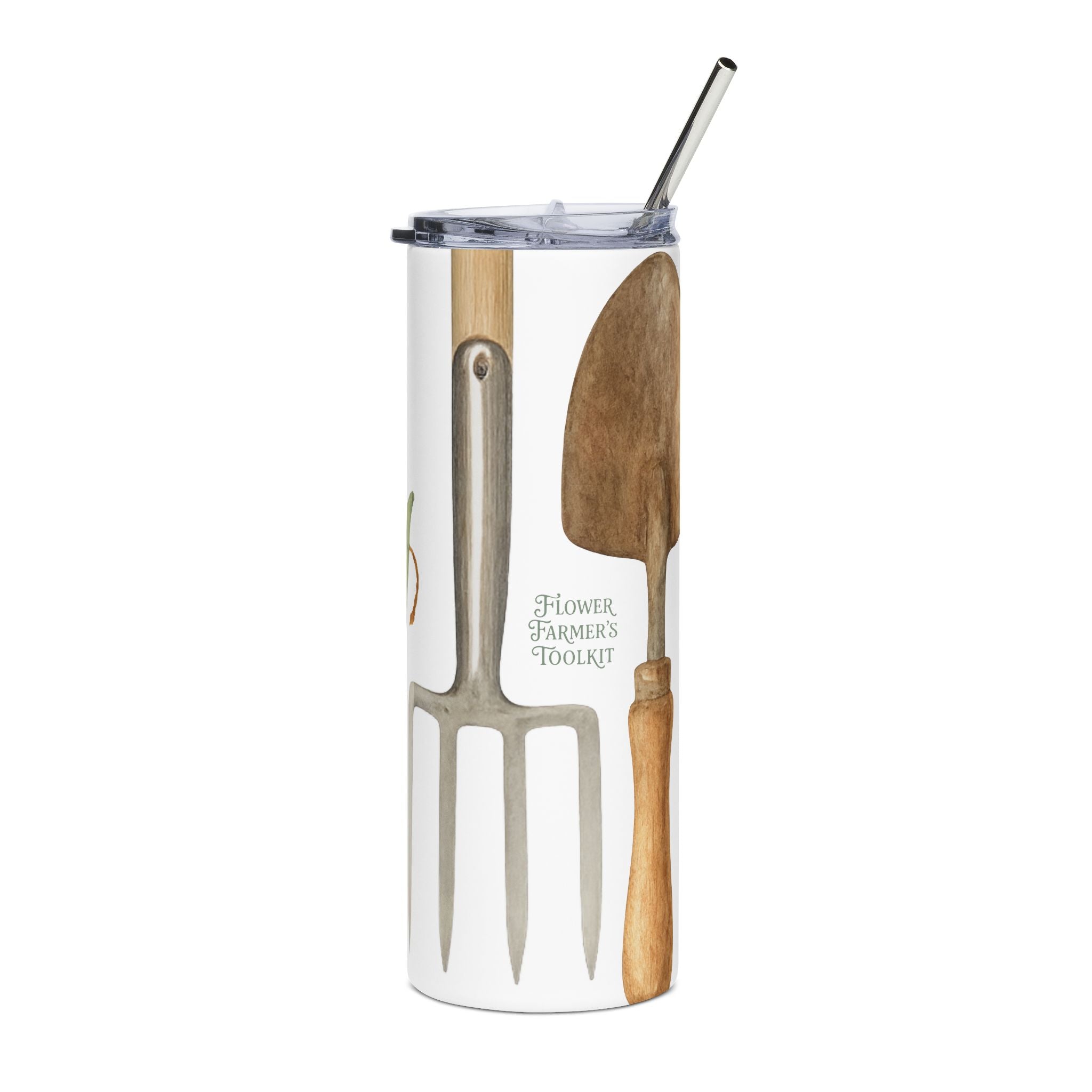 Flower Farmer’s Toolkit Tumbler – 20oz Stainless Steel