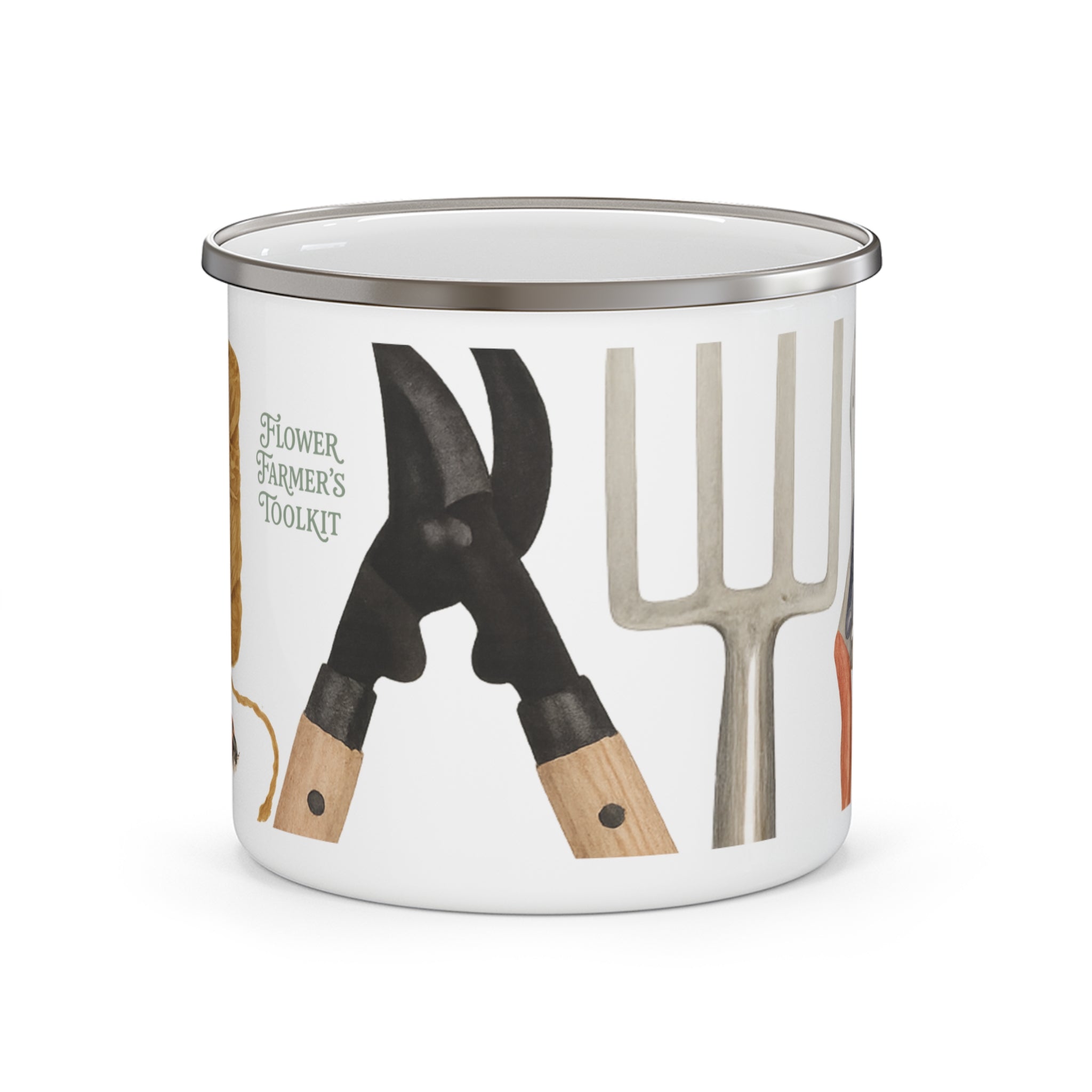 Flower Farmer’s Toolkit Enamel Mug