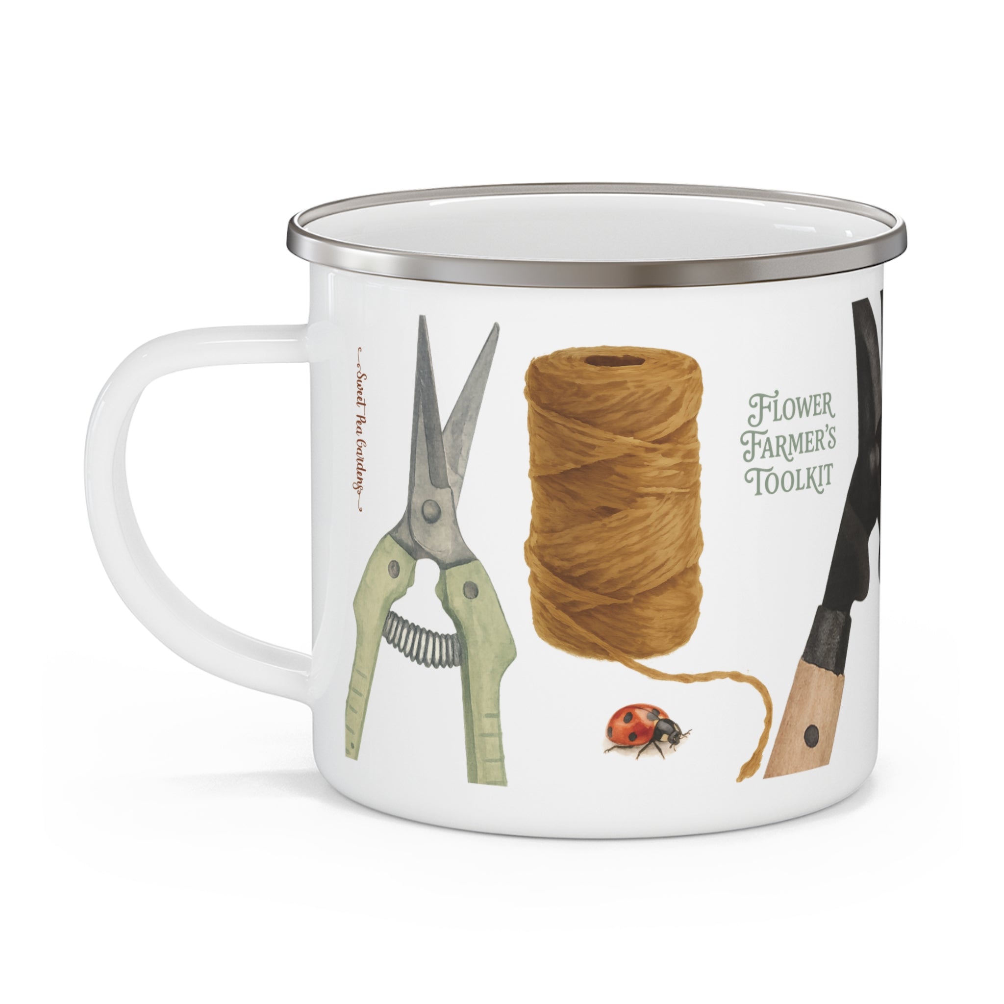 Flower Farmer’s Toolkit Enamel Mug