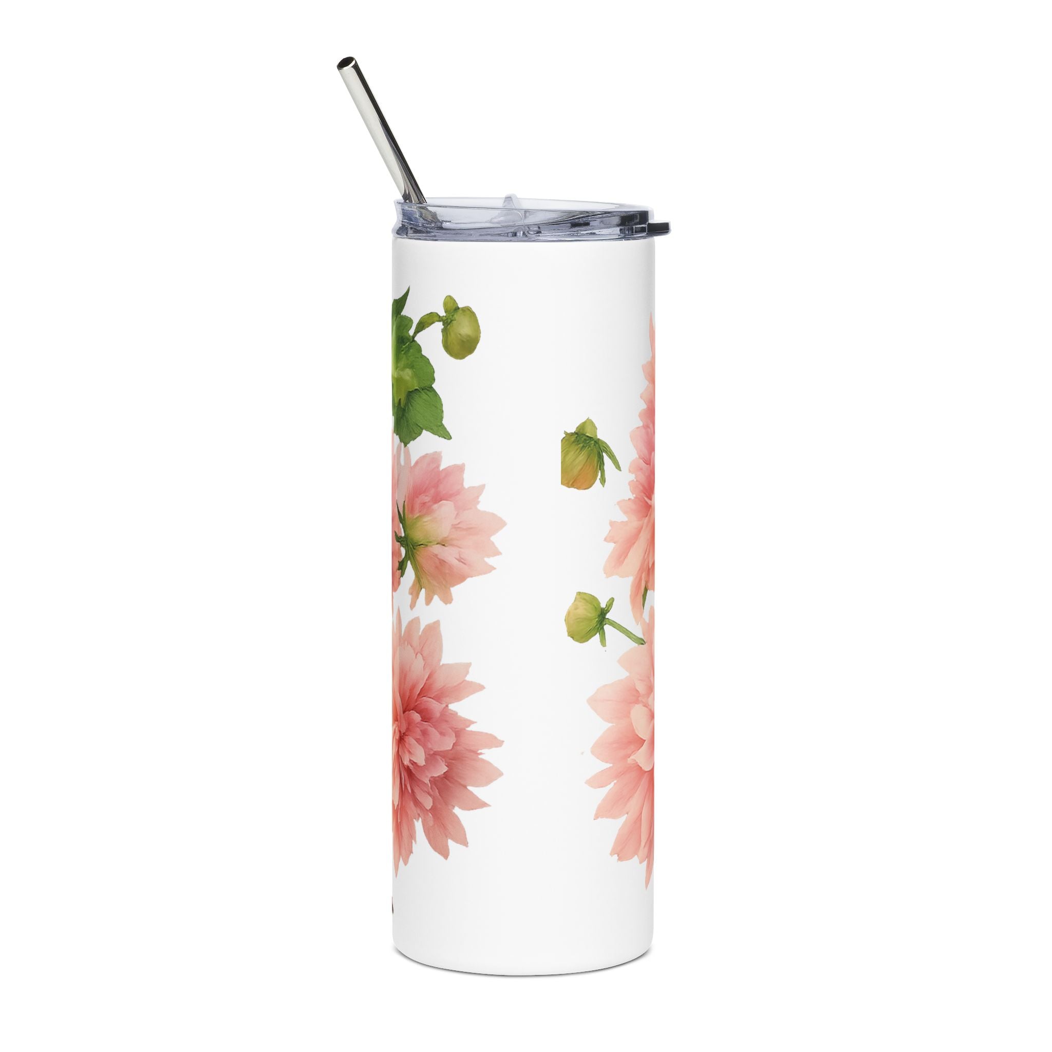 Dahlia Flower Tumbler Cup