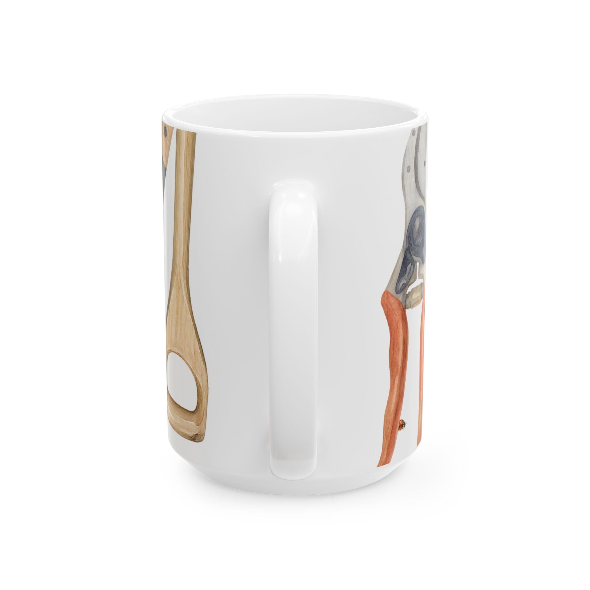 Gardeners Tools Ceramic Mug with handle